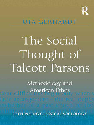 cover image of The Social Thought of Talcott Parsons